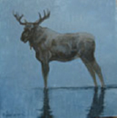 Blue Moose - Acrylic - 24x24